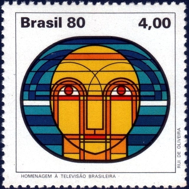 Stamp of Brazil - 1980 - Colnect 209626 - Brazilian television